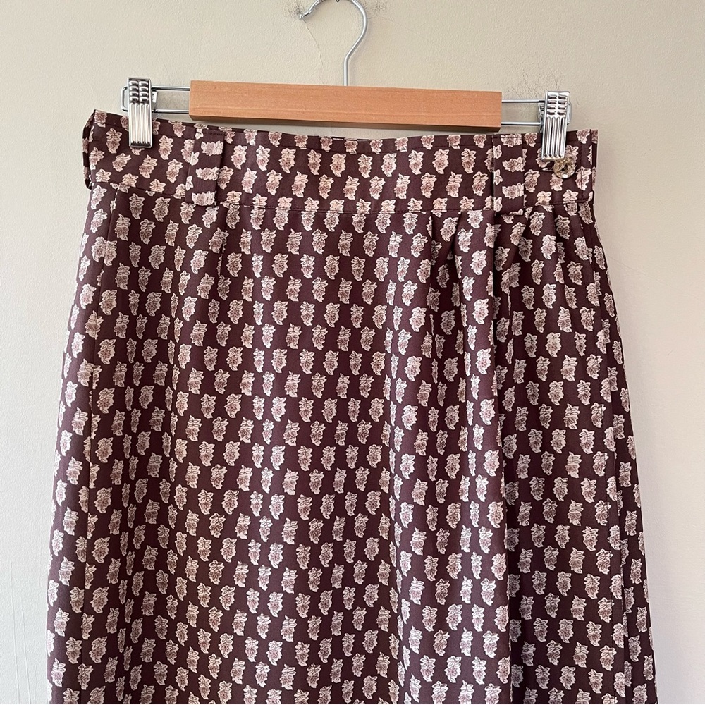 vintage brown maxi skirt - Picture 3 of 10